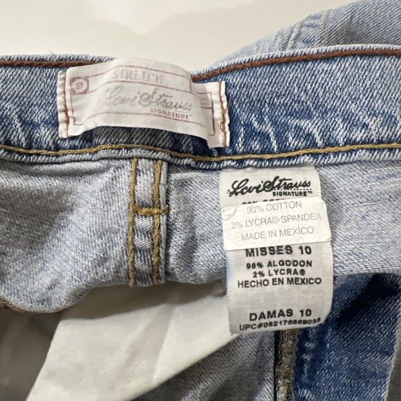 Women's LEVI STRAUSS Stretch Denim Pants Capris Size Misses 10 - Picture 4 of 13